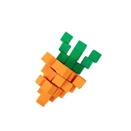 Stavebnice mini kostičky pěnové samolepící v krabičce 8x8x8cm