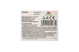 Chrastítko chobotnice plast 8x8cm na kartě 0m+