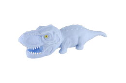 Dinosaurus plněný pískem 180g mačkací antistresový silikon 18cm 4 barvy v sáčku 12ks v boxu