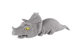 Dinosaurus plněný pískem 180g mačkací antistresový silikon 18cm 4 barvy v sáčku 12ks v boxu
