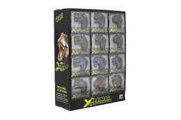 Prstýnek dinosaurus nastavitelný plast 2x4cm mix druhů v blistru  24ks v boxu