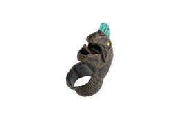 Prstýnek dinosaurus nastavitelný plast 2x4cm mix druhů v blistru  24ks v boxu