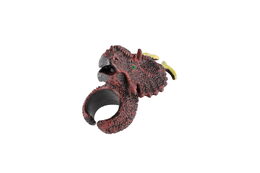 Prstýnek dinosaurus nastavitelný plast 2x4cm mix druhů v blistru  24ks v boxu