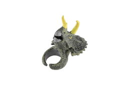 Prstýnek dinosaurus nastavitelný plast 2x4cm mix druhů v blistru  24ks v boxu
