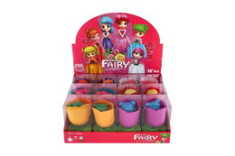 Panenka květinová víla plast 12cm pevné tělo mix druhů v blistru 12ks v boxu