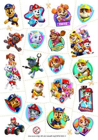 Sešit Tetování s aktivitami Tlapková patrola/Paw patrol 18x26cm