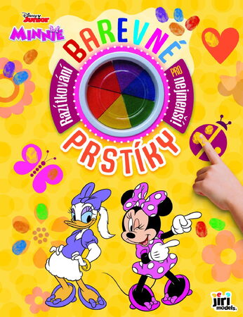 Sešit Barevné prstíky Minnie s prstovými barvami 23x30cm