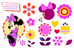 Sešit Barevné prstíky Minnie s prstovými barvami 23x30cm