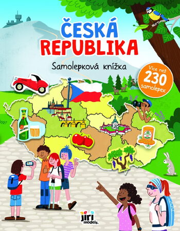 Velká samolepková knížka Česká republika 24x30,5cm