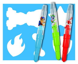 Fixy foukací 10ks se šablonou Tlapková patrola/Paw Patrol v krabičce 20x19cm