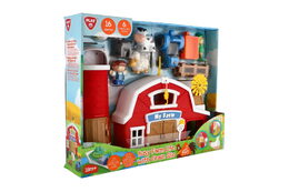 Sada farma se silem na obilí s doplňky plast na baterie se zvukem v krabici 50x39cm 18m+