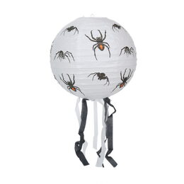 Lampion koule Halloween se střapci papír průměr 30cm v sáčku (bez hůlky) 3 druhy karneval