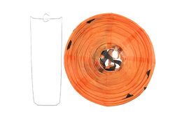 Lampion koule Halloween se střapci papír průměr 30cm v sáčku (bez hůlky) 3 druhy karneval
