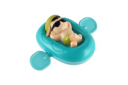 Panáček na lehátku na natažení do vody plast 13x9cm 4 barvy 12ks v boxu