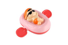 Panáček na lehátku na natažení do vody plast 13x9cm 4 barvy 12ks v boxu