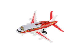 Letadlo osobní 4ks kov/plast 9,5cm na zpětné natažení 2 barvy v krabičce 10x36,5x4cm