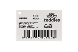 Vějíř skládací dřevo 21cm v sáčku karneval