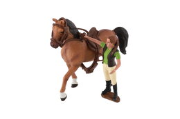 Sada farma kůň s doplňky plast v krabici 30x24x6cm