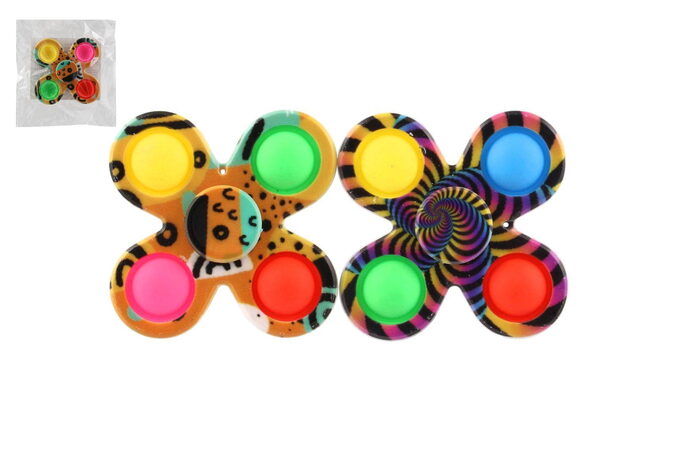 Spinner bubble pops plast 8cm v sáčku