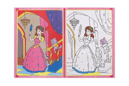 Maľovanky s krásnymi princeznami so samolepkami SK verzia 21x29cm