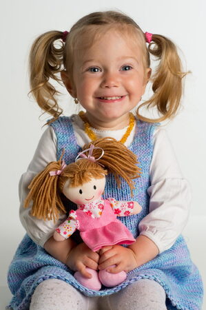 Panenka Anička hadrová plyš 20cm slovensky mluvící na kartě