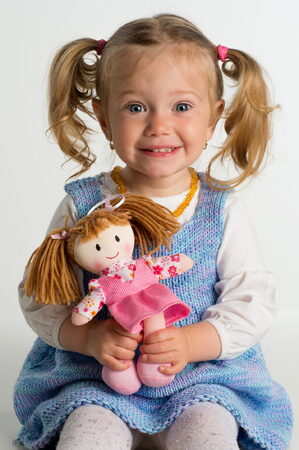 Panenka Anička hadrová plyš 20cm slovensky mluvící na kartě