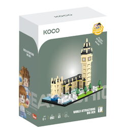 Stavebnice mini KOCO Big Ben plast 523ks v krabičce 12,5x17x7cm