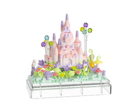 Stavebnice mini KOCO Letní hrad plast 412ks v krabičce 11x12x5cm