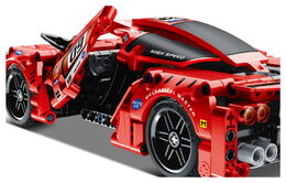 Stavebnice iM.MASTER závodní auto na zpětné natažení plast 437 dílků v krabici 31x23x7 cm