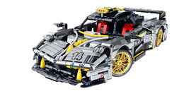 Stavebnice iM.MASTER auto s mechanickým pohonem plast 1237 dílků v krabici 35x27x7cm