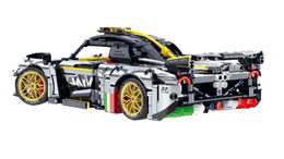 Stavebnice iM.MASTER auto s mechanickým pohonem plast 1237 dílků v krabici 35x27x7cm