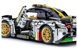 Stavebnice iM.MASTER auto s mechanickým pohonem plast 1237 dílků v krabici 35x27x7cm