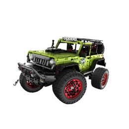 Stavebnice iM.MASTER terénní auto RC skládací plast 2,4GHz 2121dílků dob. pack+bat. v krab. 42x30cm