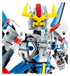 Stavebnice iM.MASTER bojový robot plast 641 dílků v krabici 27x35x7cm