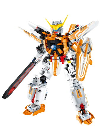 Stavebnice iM.MASTER bojový robot plast 833 dílků v krabici 35x27x7cm