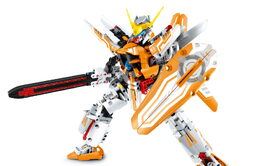 Stavebnice iM.MASTER bojový robot plast 833 dílků v krabici 35x27x7cm