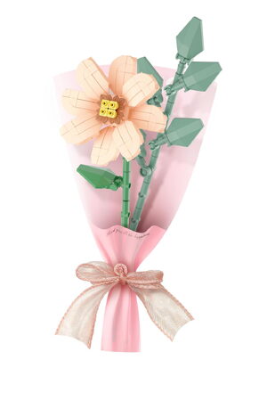 Stavebnice mini KOCO Malý pugét plast mix druhů v krabičce 8x12x4cm 12ks v boxu