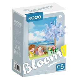 Stavebnice mini KOCO Květinová scenérie plast 6 druhů v krabičce 10x14x6cm 6ks v boxu