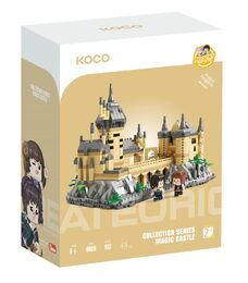 Stavebnice mini KOCO Magický hrad plast 1132ks v krabičce 15x20x8cm