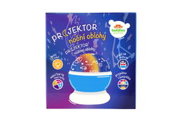 Projektor noční oblohy plast 14x11cm na baterie/USB se světlem v krabici 13x14x13cm