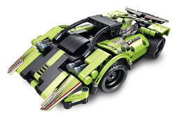 Stavebnice iM.MASTER auto RC 2v1plast 2,4GHz 335 dílků na baterie v krabici 35x27x7cm