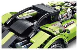 Stavebnice iM.MASTER auto RC 2v1plast 2,4GHz 335 dílků na baterie v krabici 35x27x7cm