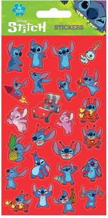 Lilo a Stitch samolepky červené