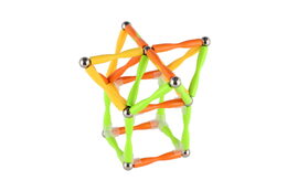 Magnetická stavebnice 148ks plast/kov v krabici 30x22x4cm