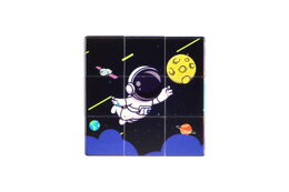 Kostka hlavolam vesmír 3x3x3 plast ve fólii 6x6x6cm 12ks v boxu