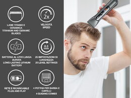 Beper P304CAP010 dobíjecí zastřihovač vlasů, USB