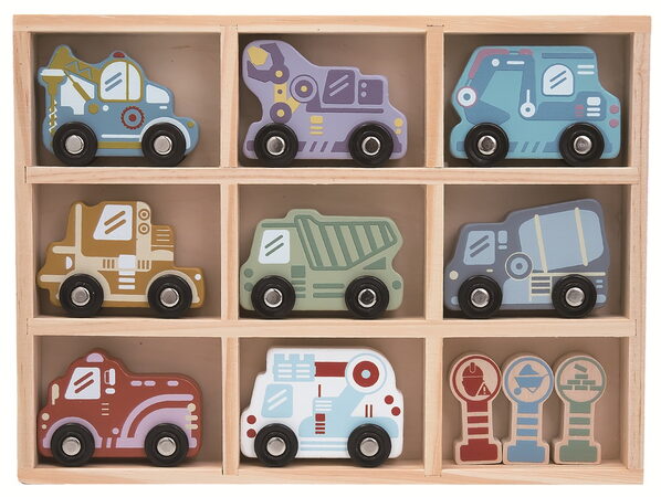 2Kids Toys Sada dřevěných aut