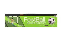 Fotbalová branka 70x56x37cm s míčkem a pumpičkou v krabici 51x13x7,5cm