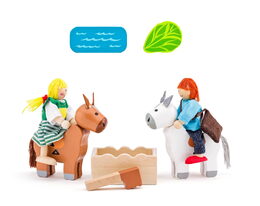 Hračka Woody Kamion pro přepravu koní