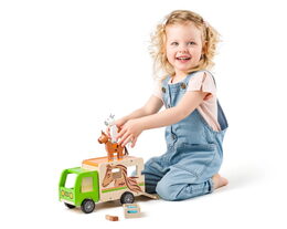 Hračka Woody Kamion pro přepravu koní